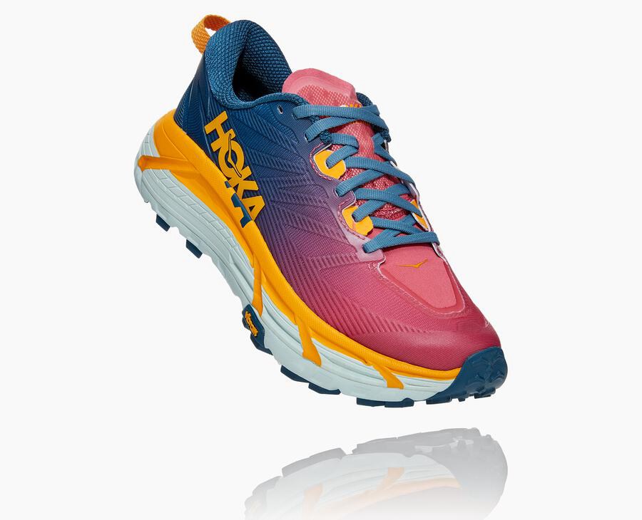 Tenis Trail Hoka One One Feminino Azuis - Mafate Speed 3 - 857-WKOQLC